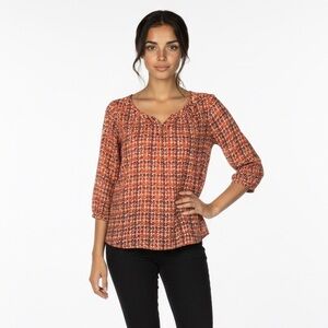 Banana Republic 3/4 sleeve scoop neck peasant flowy top sz XXS …